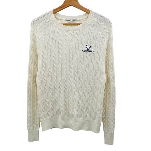 Fairway & Greene S Ivory Cable Knit Cordillera Sweater - Picture 2 of 5